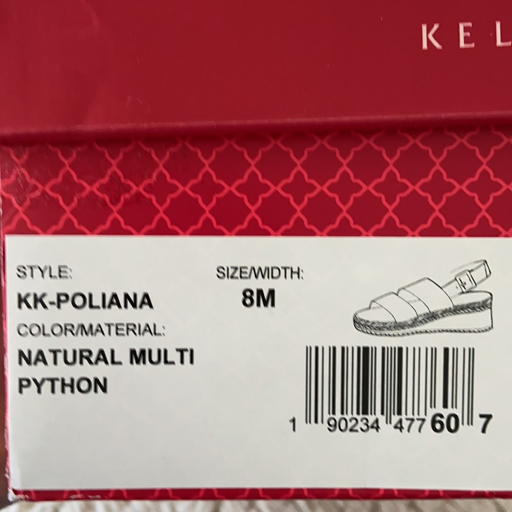 Kelly & Katie Poliana Python Platform Sandals 8M - Picture 9 of 10